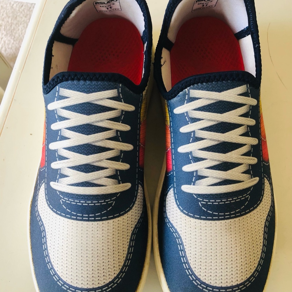 Men's 11 PSUDO COURT Sneakers Rainbow Anti Microbial Insoles Sweat Wicking